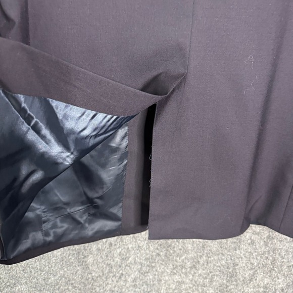 Jos A Bank Mens 41L Navy Blue Blazer Gold Two Button Sport Coat Jacket Business - Picture 8 of 12